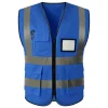 Reflective safety vests, management protective reflective vests, leadership multi-pocket construction site construction yellow vests, traffic safety suits, reflective vests, construction site vests, multi-pocket traffic safety protection, garden and sanitation construction site reflective vests Item Picture